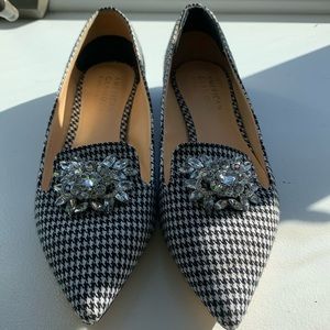 Badgley Mischka houndstooth flats 6.5